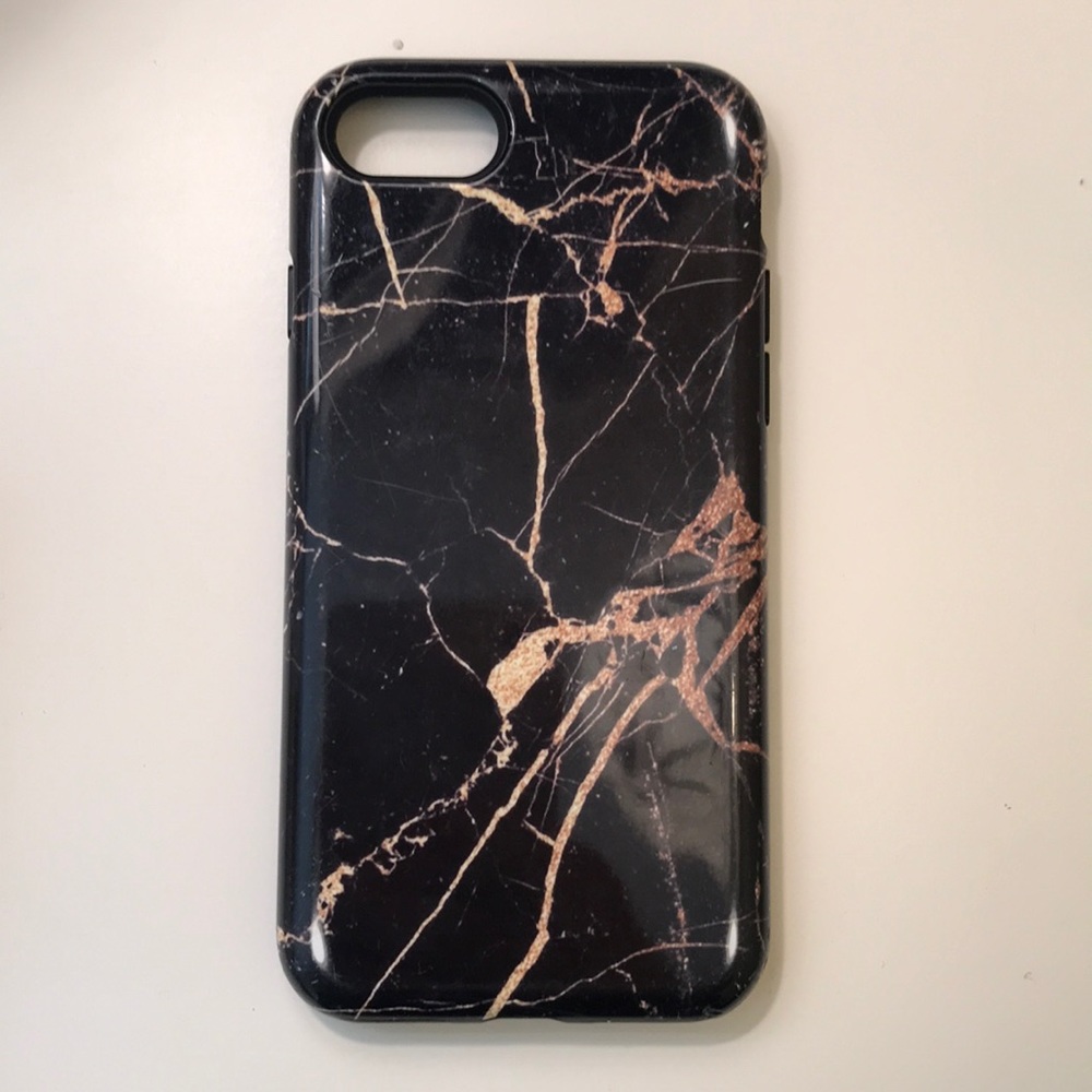 Red bubble Marble Phone Case